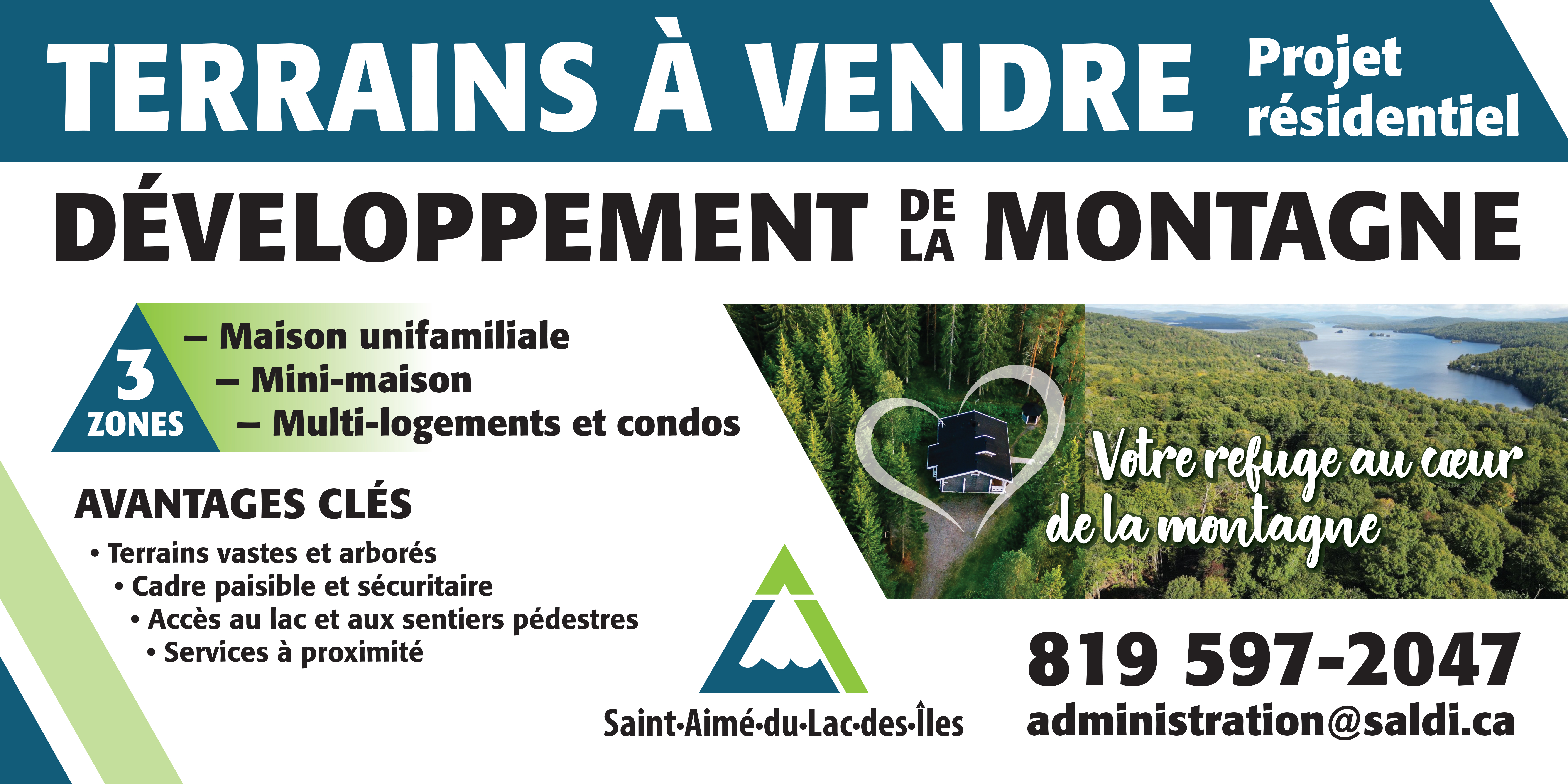 Affiche entrée montagne