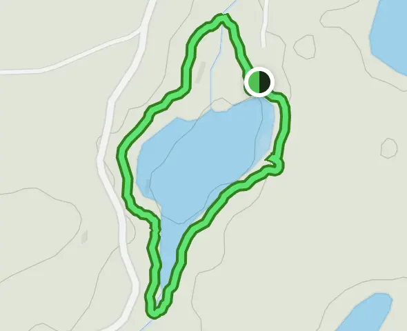 Carte sentier lac gaucher